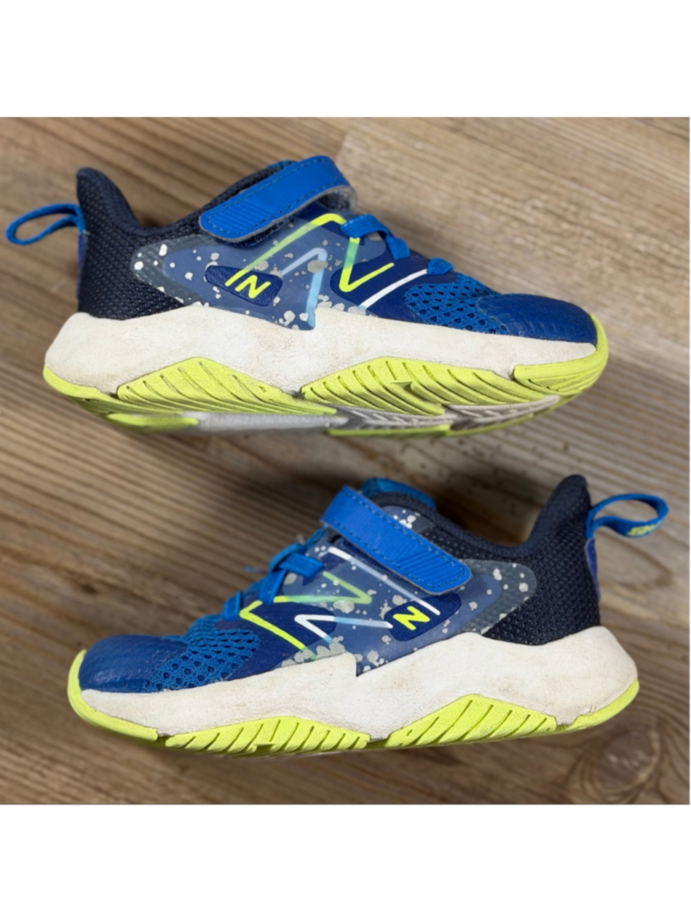 New Balance Toddler Sneakers Size 7 Blue and Yellow